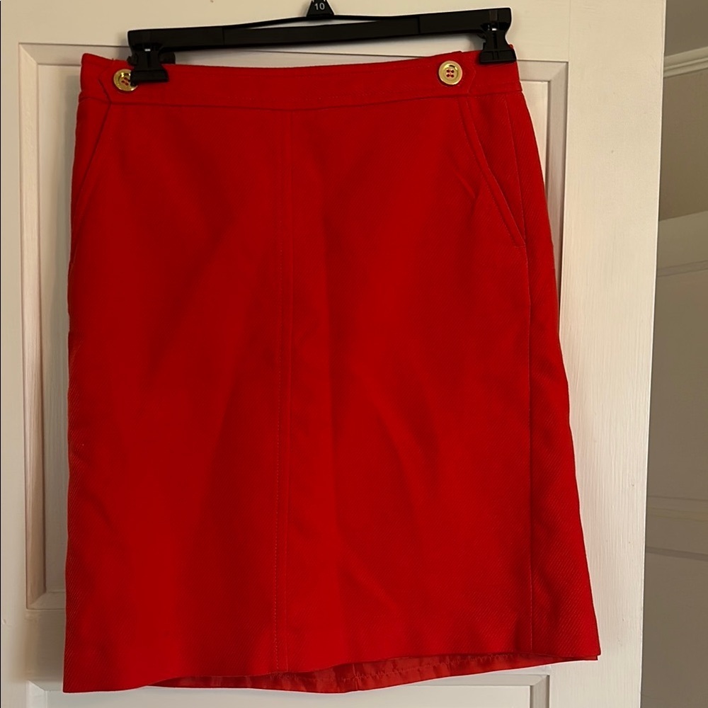 Orangy Red Women's Skirt Talbots size 8